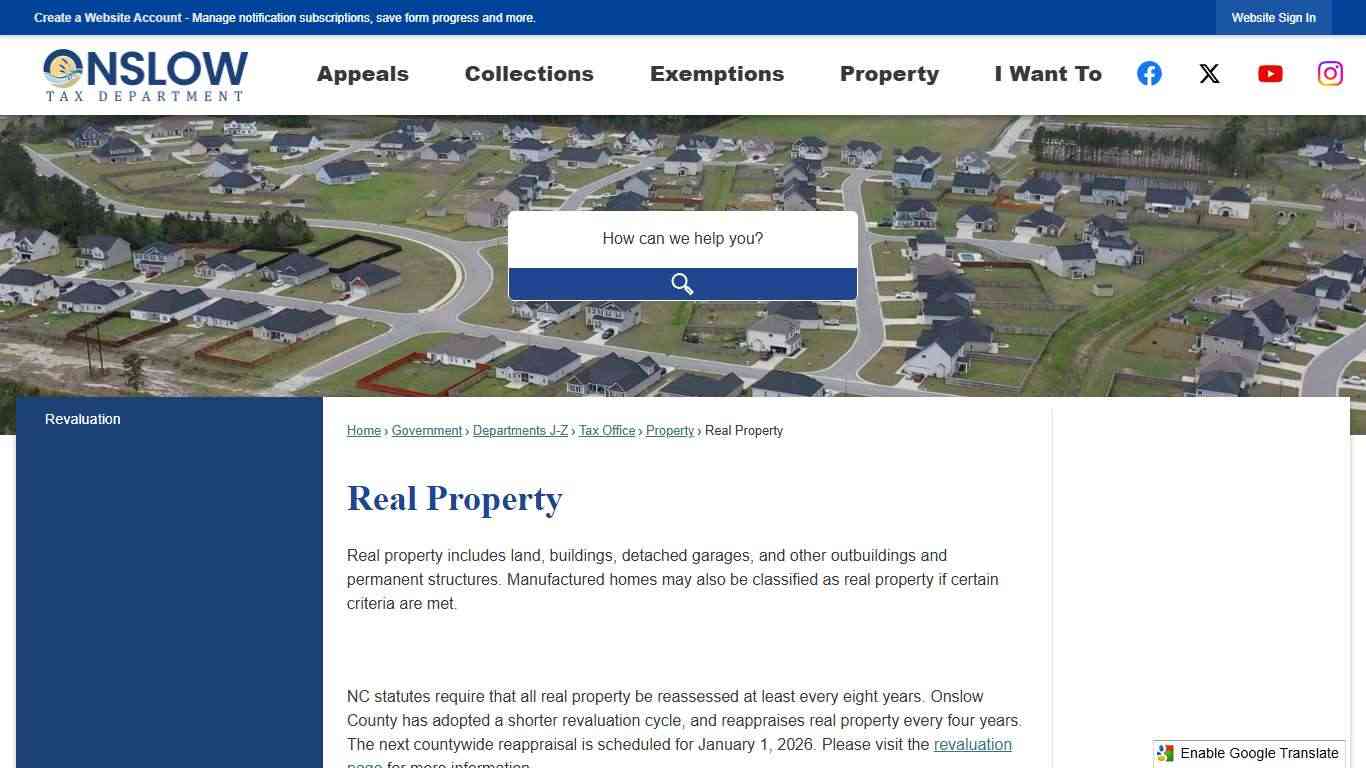 Real Property | Onslow County, NC